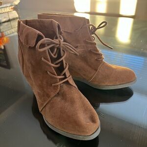 Madden Girl Brown Lace Up Booties